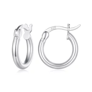 (image pour) Boucles d'oreilles à petits anneaux de style Pandora - SCE1608-S