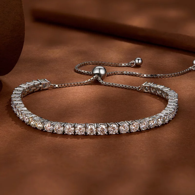 (image pour) Bracelet en Moissanite de style Pandora - MSB005 - Afficher 2