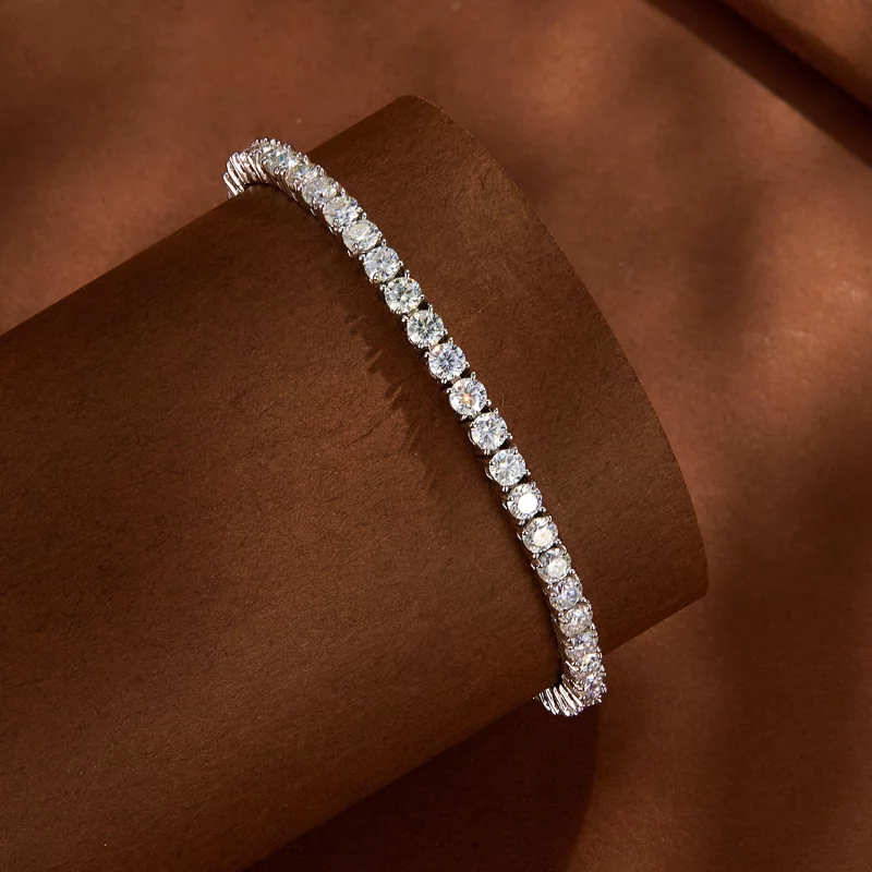 (image pour) Bracelet en Moissanite de style Pandora - MSB005 - Afficher 3