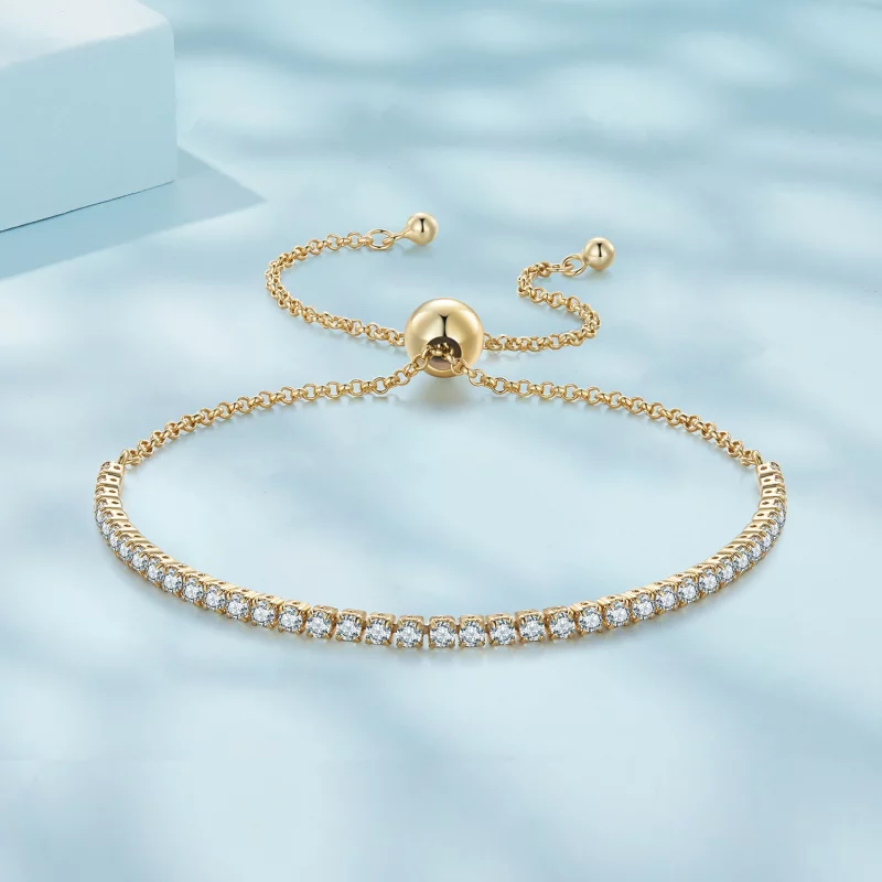 (image pour) Bracelet Plaqué Or de Style Pandora - Affectionately - SCB029-B - Afficher 3