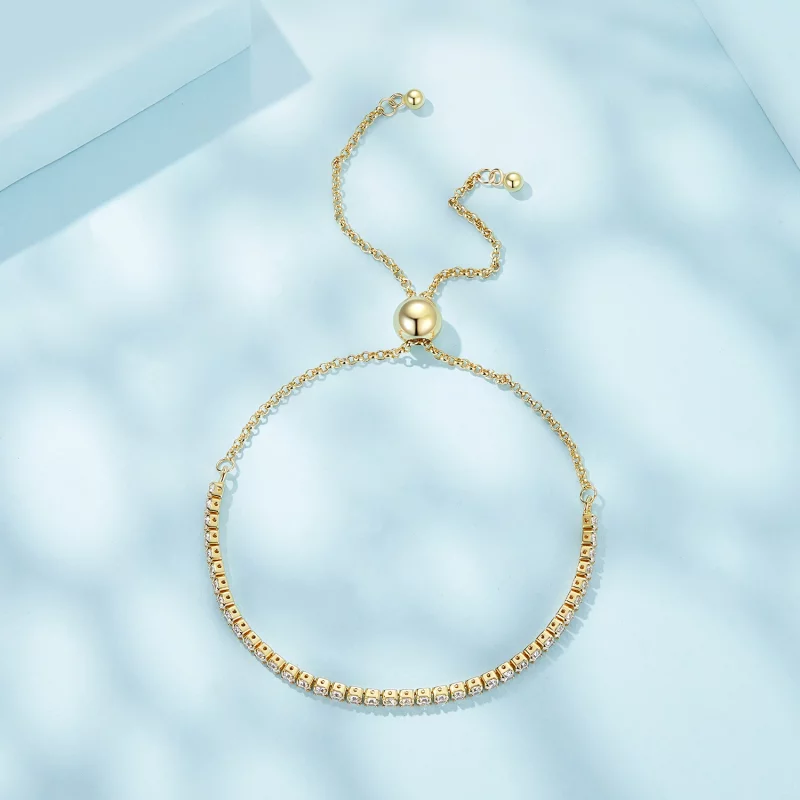 (image pour) Bracelet Plaqué Or de Style Pandora - Affectionately - SCB029-B - Afficher 4