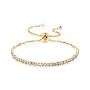 (image pour) Bracelet Plaqué Or de Style Pandora - Affectionately - SCB029-B