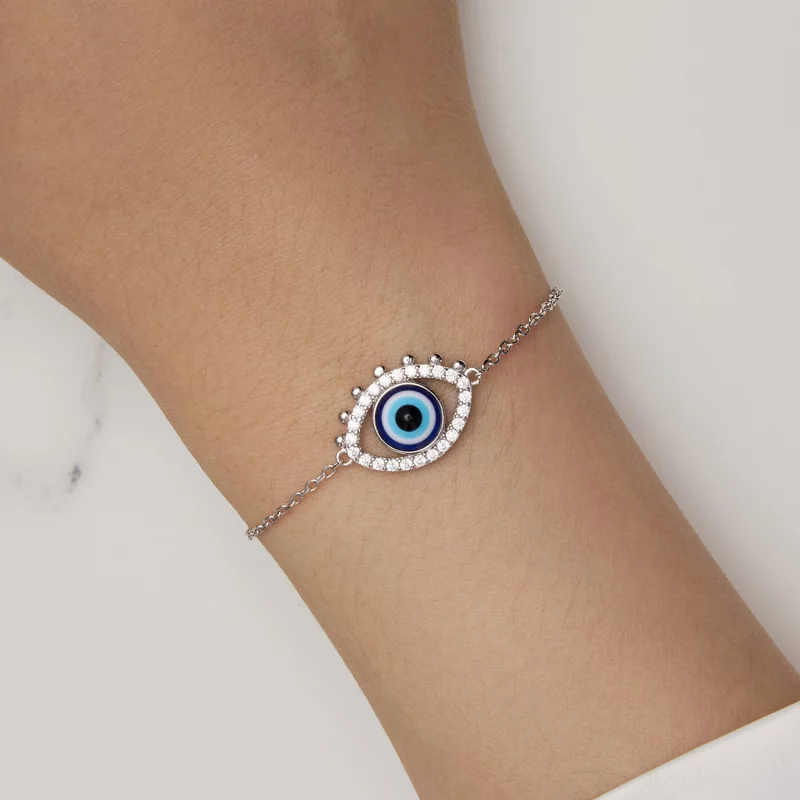 (image pour) Bracelet style Pandora avec œil du diable - BSB129 - Afficher 7