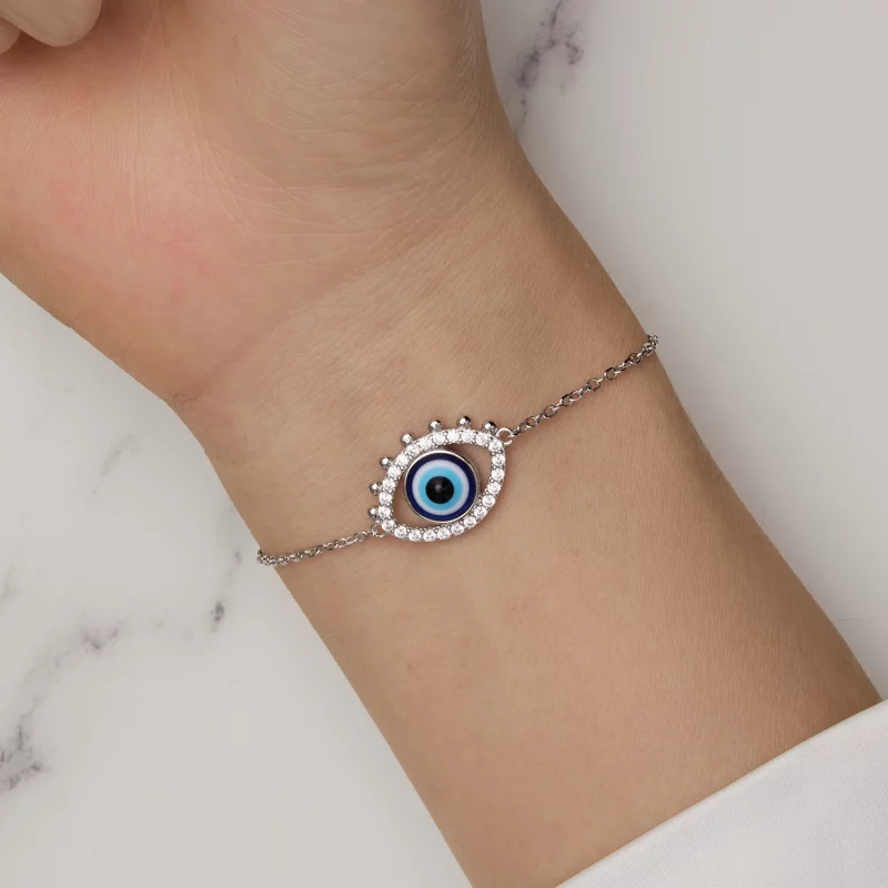 (image pour) Bracelet style Pandora avec œil du diable - BSB129 - Afficher 8