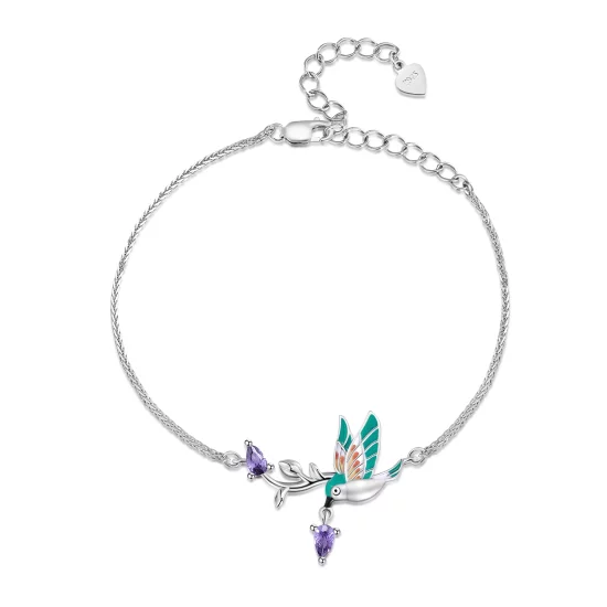 (image pour) Bracelet style Pandora avec martin-pêcheur - BSB126