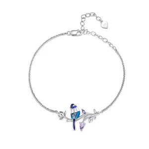 (image pour) Bracelet style Pandora avec martin-pêcheur - BSB127