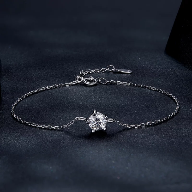 (image pour) Bracelet Étincelant en Moissanite de Style Pandora - MSB001 - Afficher 2