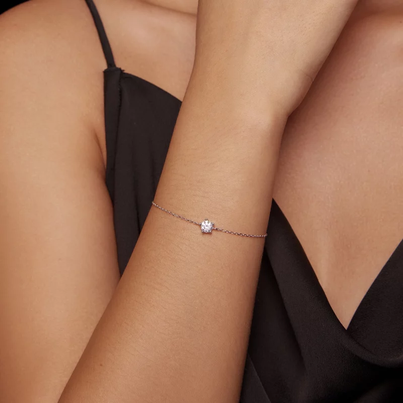 (image pour) Bracelet Étincelant en Moissanite de Style Pandora - MSB001 - Afficher 5