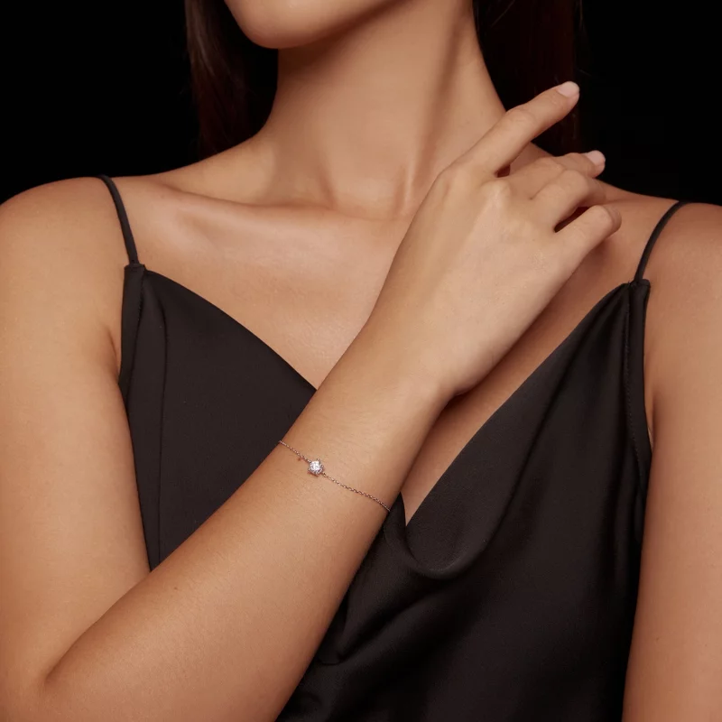 (image pour) Bracelet Étincelant en Moissanite de Style Pandora - MSB001 - Afficher 6