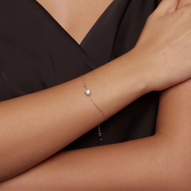 (image pour) Bracelet Étincelant en Moissanite de Style Pandora - MSB001 - Afficher 7