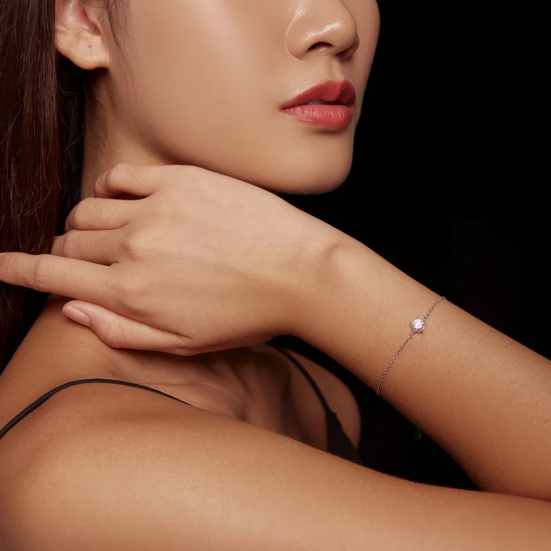 (image pour) Bracelet Étincelant en Moissanite de Style Pandora - MSB001 - Afficher 8