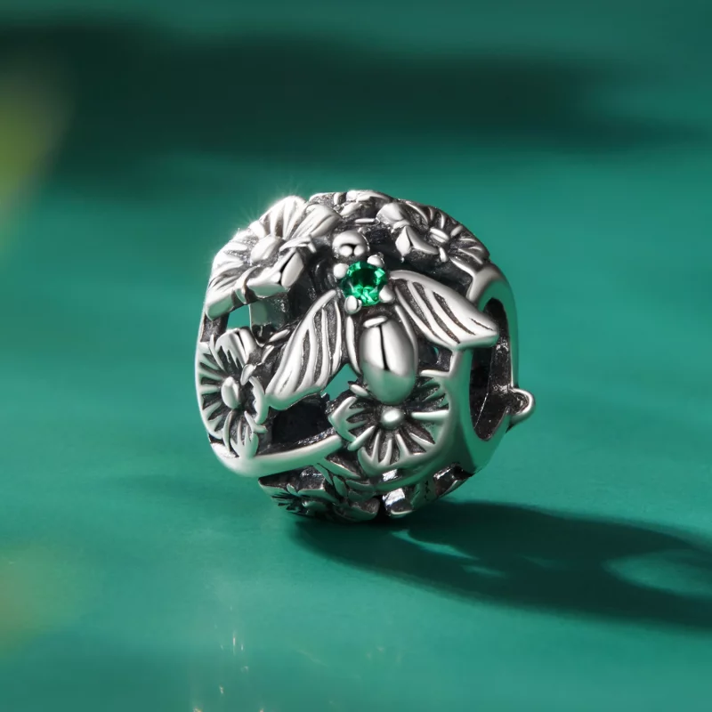 (image pour) Charm d'abeille chanceuse de style Pandora - SCC2525 - Afficher 2