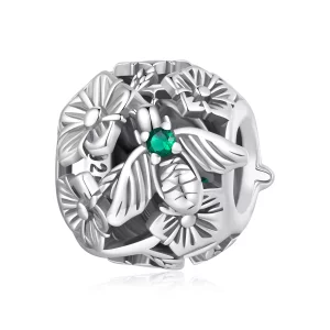 (image pour) Charm d'abeille chanceuse de style Pandora - SCC2525