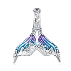 (image pour) Charm de queue de sirène de style Pandora - BSC876
