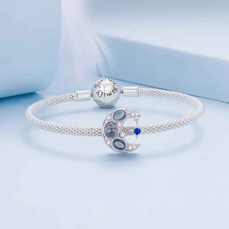 (image pour) Charm de style Pandora en forme de lune - BSC872 - Afficher 5