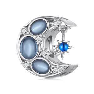 (image pour) Charm de style Pandora en forme de lune - BSC872