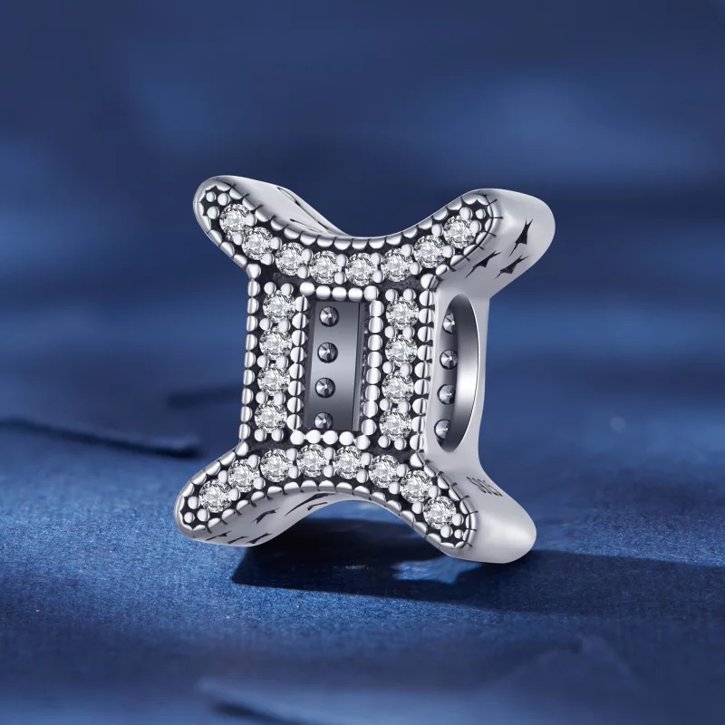 (image pour) Charm de style Pandora pour le signe astrologique des Gémeaux - SCC2516-3 - Afficher 2