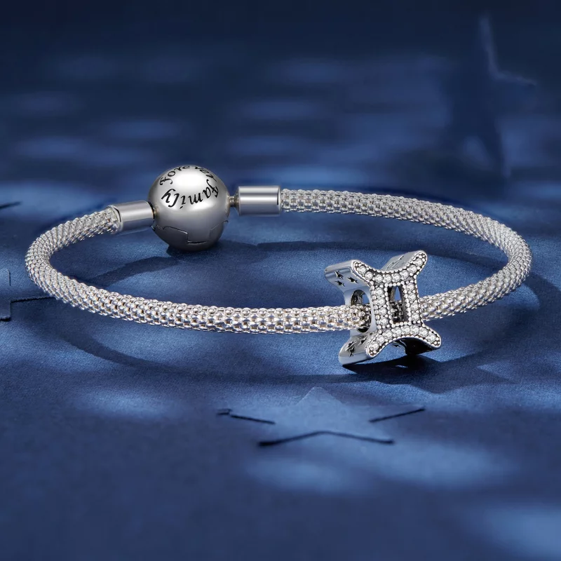 (image pour) Charm de style Pandora pour le signe astrologique des Gémeaux - SCC2516-3 - Afficher 5