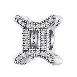 (image pour) Charm de style Pandora pour le signe astrologique des Gémeaux - SCC2516-3