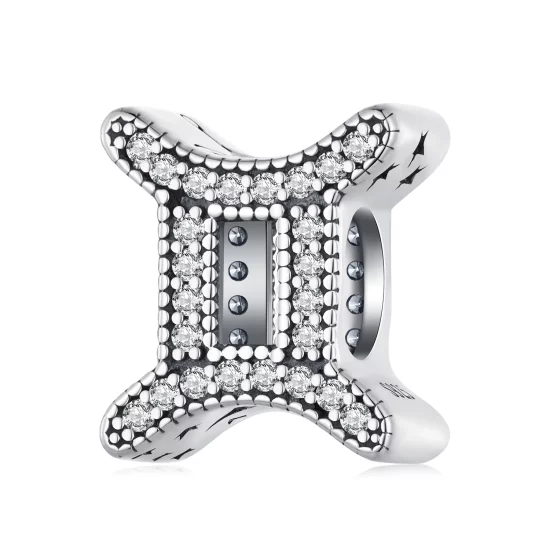(image pour) Charm de style Pandora pour le signe astrologique des Gémeaux - SCC2516-3