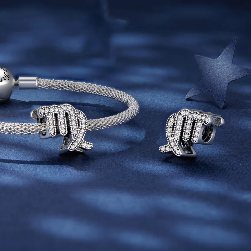 (image pour) Charm de style Pandora pour le signe du zodiaque Vierge - SCC2516-6 - Afficher 4