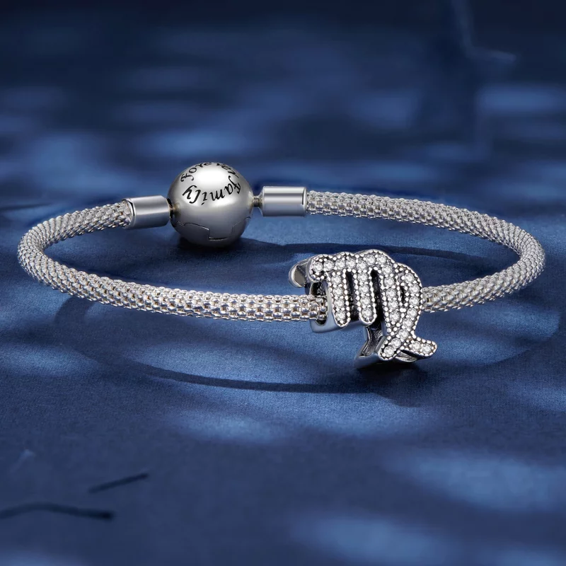 (image pour) Charm de style Pandora pour le signe du zodiaque Vierge - SCC2516-6 - Afficher 5