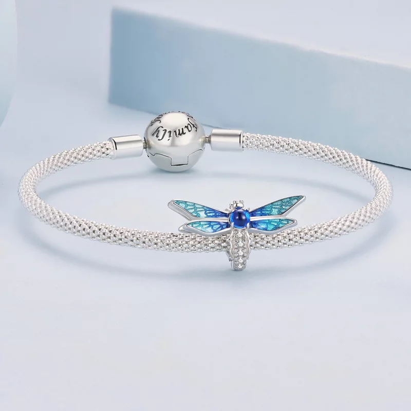 (image pour) Charm délicat de libellule de style Pandora - BSC859 - Afficher 5
