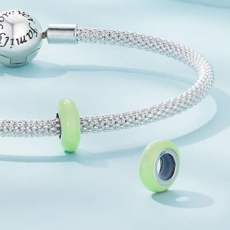 (image pour) Charm en gel de silice de style Pandora - SCC1450-LG - Afficher 4