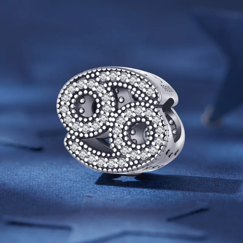 (image pour) Charm Pandora Style du signe du zodiaque Cancer - SCC2516-4 - Afficher 2