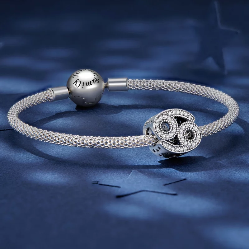 (image pour) Charm Pandora Style du signe du zodiaque Cancer - SCC2516-4 - Afficher 5