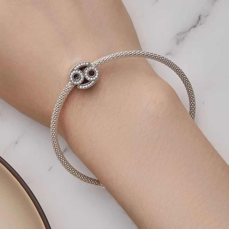 (image pour) Charm Pandora Style du signe du zodiaque Cancer - SCC2516-4 - Afficher 6