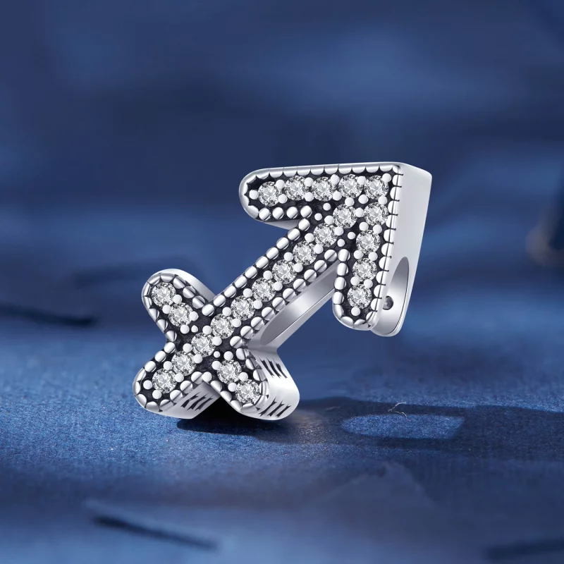 (image pour) Charm Pandora Style Sagittaire Chanceux du Zodiaque - SCC2516-9 - Afficher 2