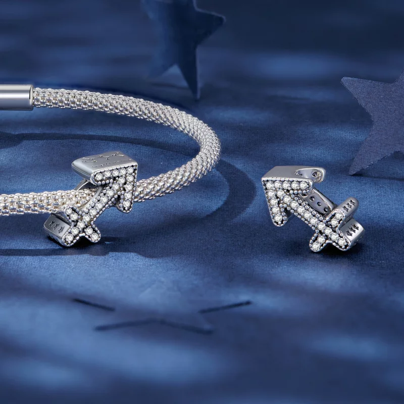 (image pour) Charm Pandora Style Sagittaire Chanceux du Zodiaque - SCC2516-9 - Afficher 4