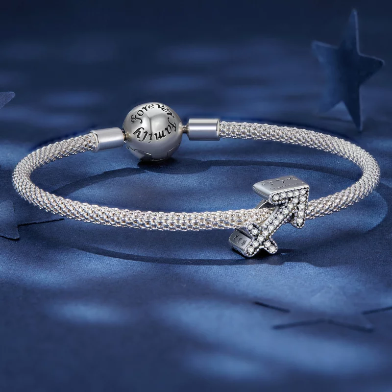 (image pour) Charm Pandora Style Sagittaire Chanceux du Zodiaque - SCC2516-9 - Afficher 5