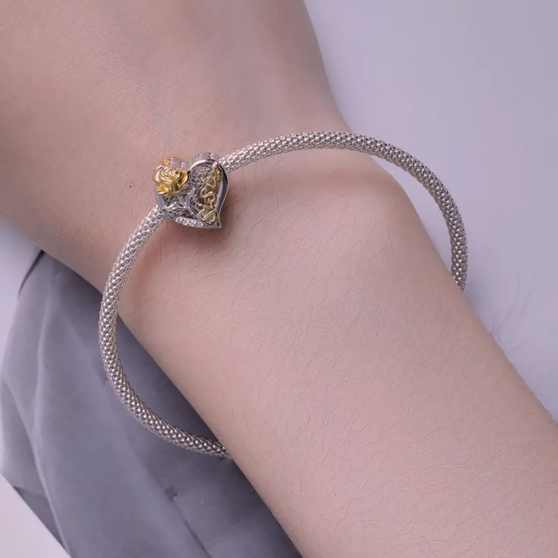 (image pour) Charm Pandora Style Sœurs - BSC841 - Afficher 6