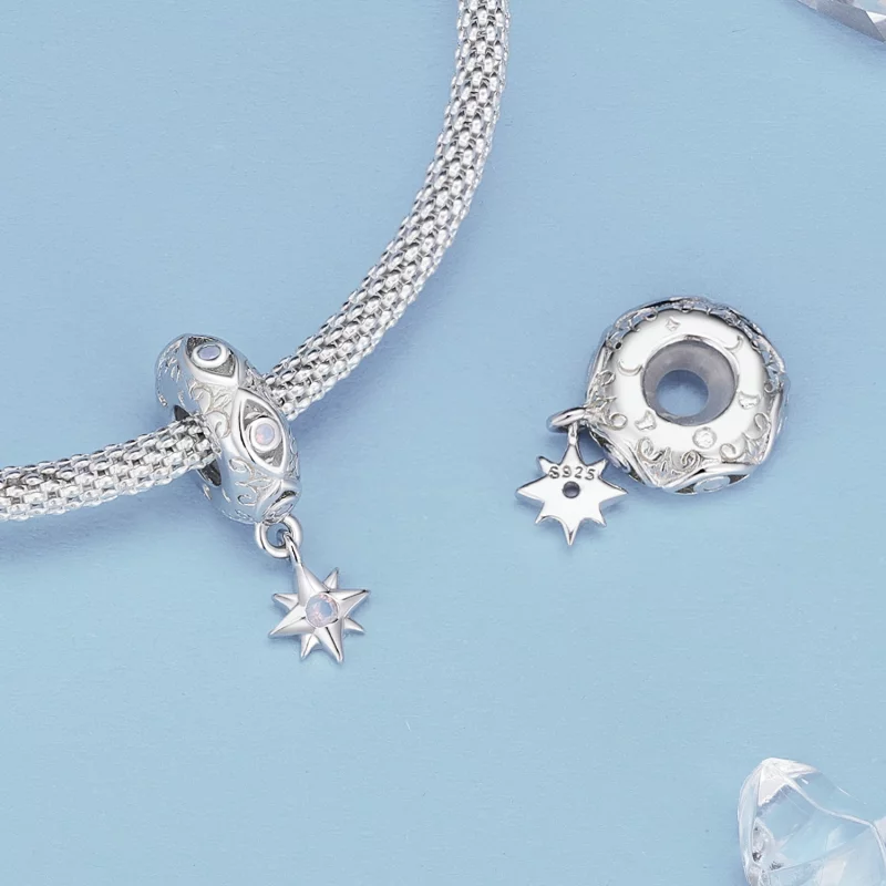 (image pour) Charm Pandora Style à Étoile d' - Afficher 4