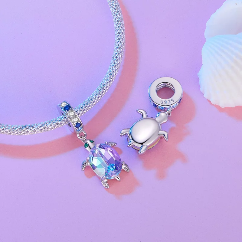 (image pour) Charmant pendentif en forme de tortue délicat style Pandora - BSC849 - Afficher 4