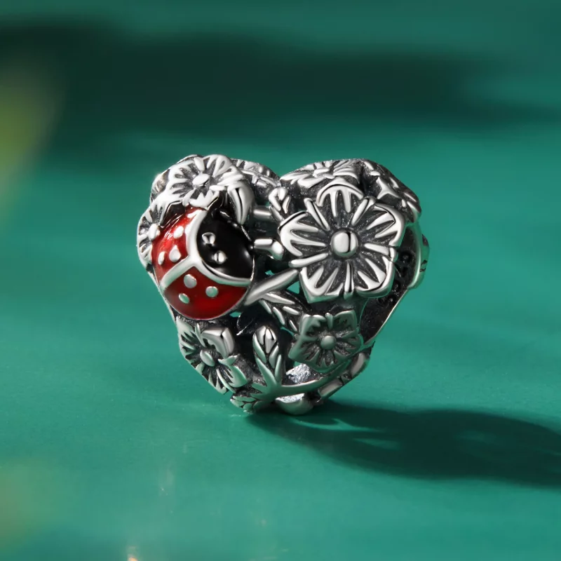 (image pour) Charme coccinelle chanceuse de style Pandora - SCC2524 - Afficher 2