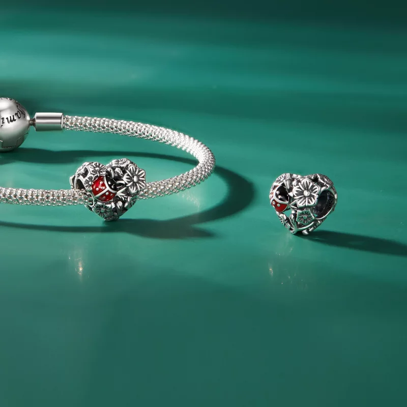 (image pour) Charme coccinelle chanceuse de style Pandora - SCC2524 - Afficher 4