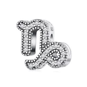 Charme de signe du zodiaque Capricorne chanceux de style Pandora - SCC2516-10 (image pour) Charme de signe du zodiaque Capricorne chanceux de style Pandora - SCC2516-10