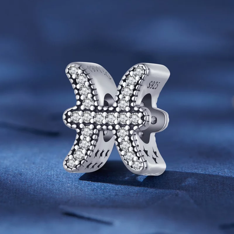 (image pour) Charme de signe du zodiaque des Poissons chanceux de style Pandora - SCC2516-11 - Afficher 2