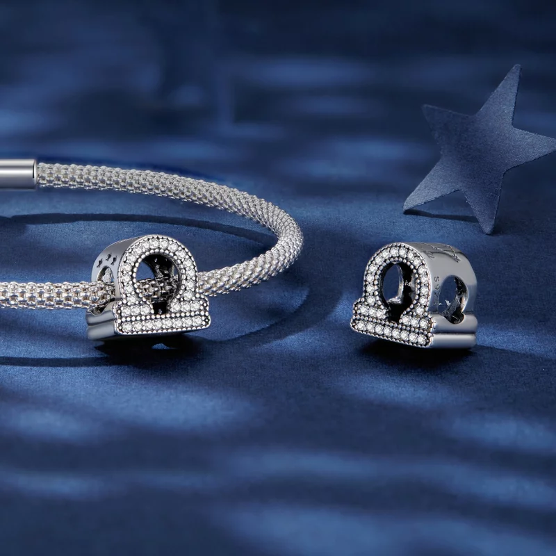 (image pour) Charme de zodiaque chanceux Libra de style Pandora - SCC2516-7 - Afficher 4