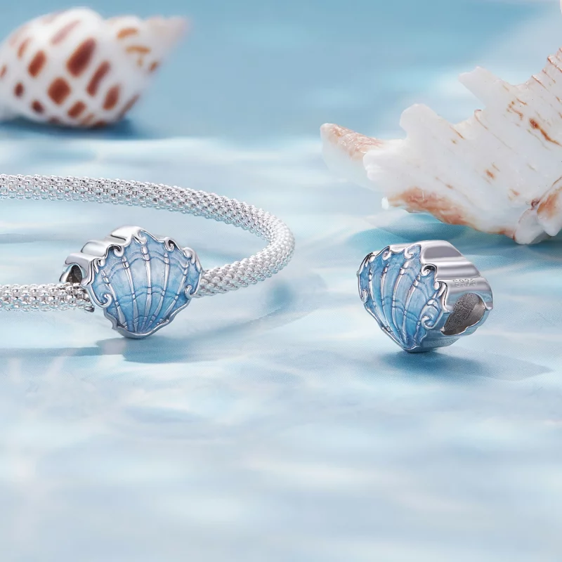 (image pour) Charme en forme de coquillage de style Pandora - SCC2507 - Afficher 4