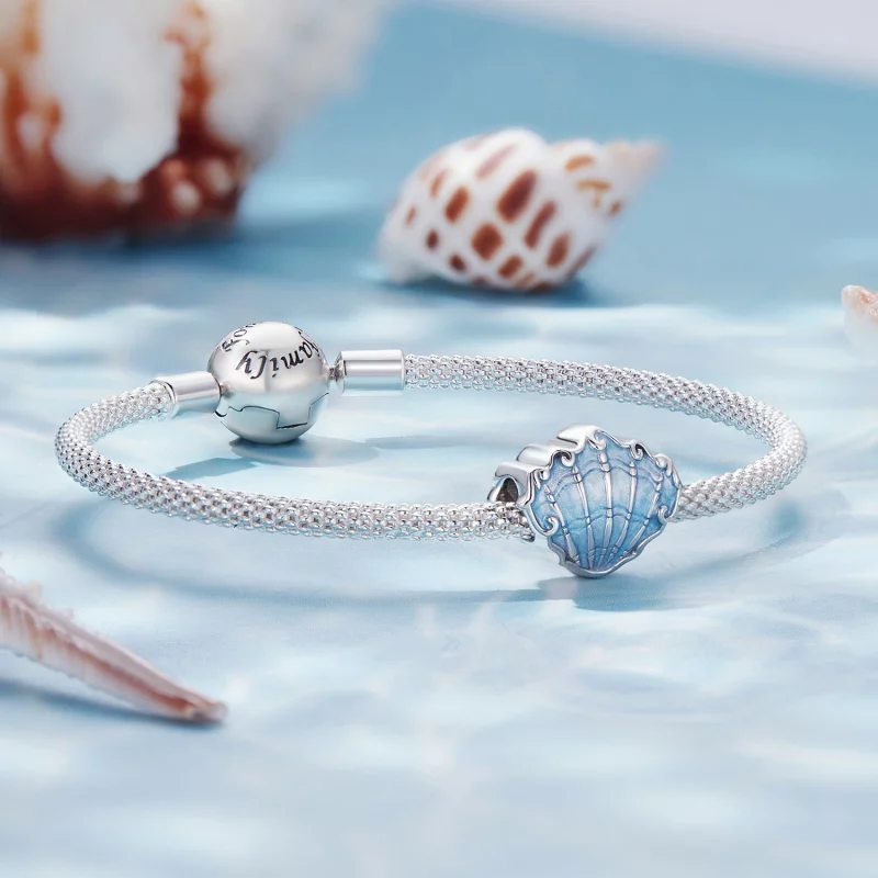 (image pour) Charme en forme de coquillage de style Pandora - SCC2507 - Afficher 5