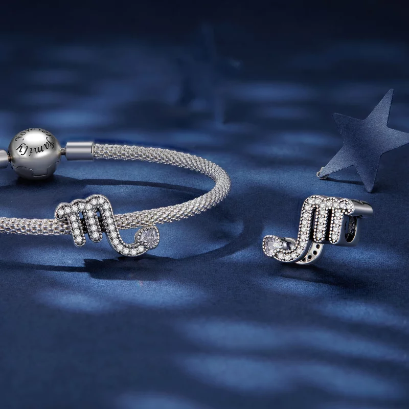 (image pour) Charme style Pandora Signe du zodiaque Scorpion chanceux - SCC2516-8 - Afficher 4