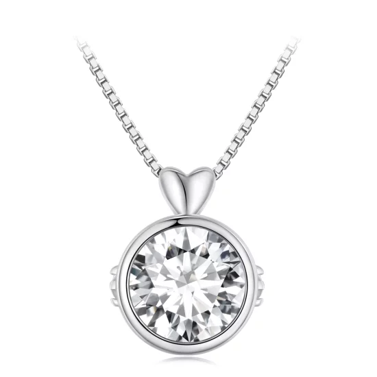 (image pour) Collier de style Pandora avec 1 carat de Moissanite - MSN013