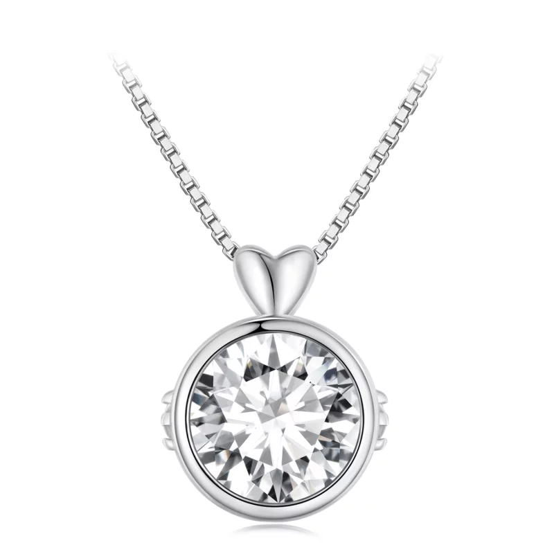 (image pour) Collier de style Pandora avec 1 carat de Moissanite - MSN013