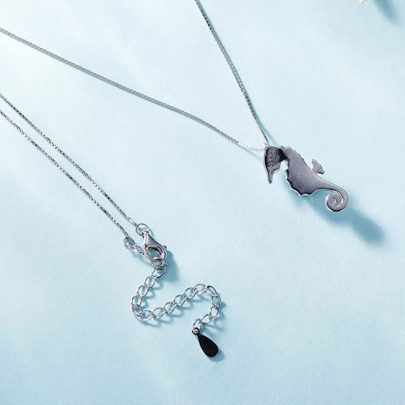 (image pour) Collier de style Pandora avec hippocampe - BSN332 - Afficher 4