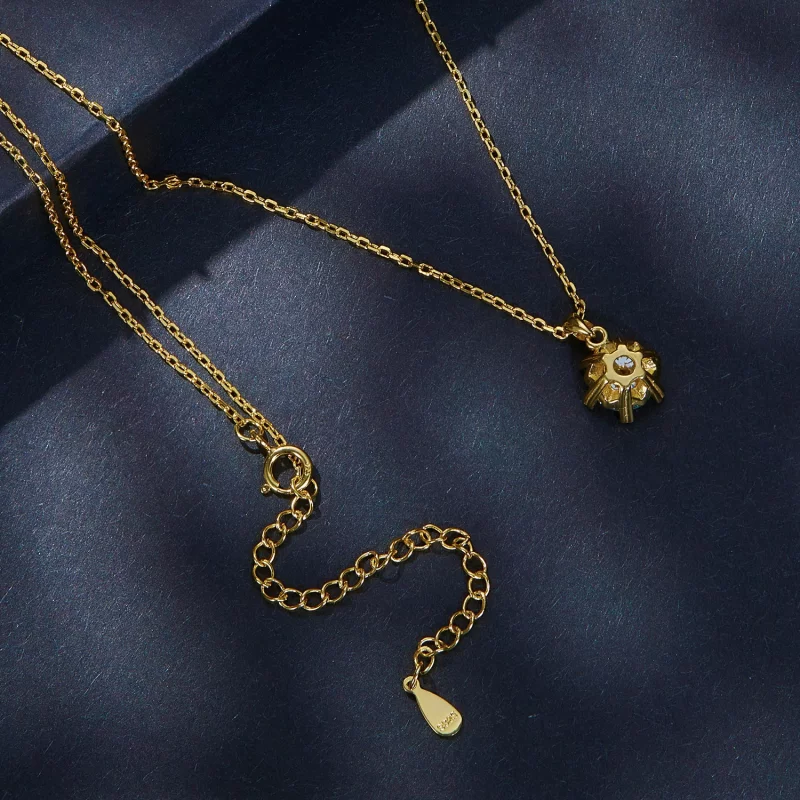 (image pour) Collier de style Pandora avec luxueux moissanite - MSN006-B - Afficher 4
