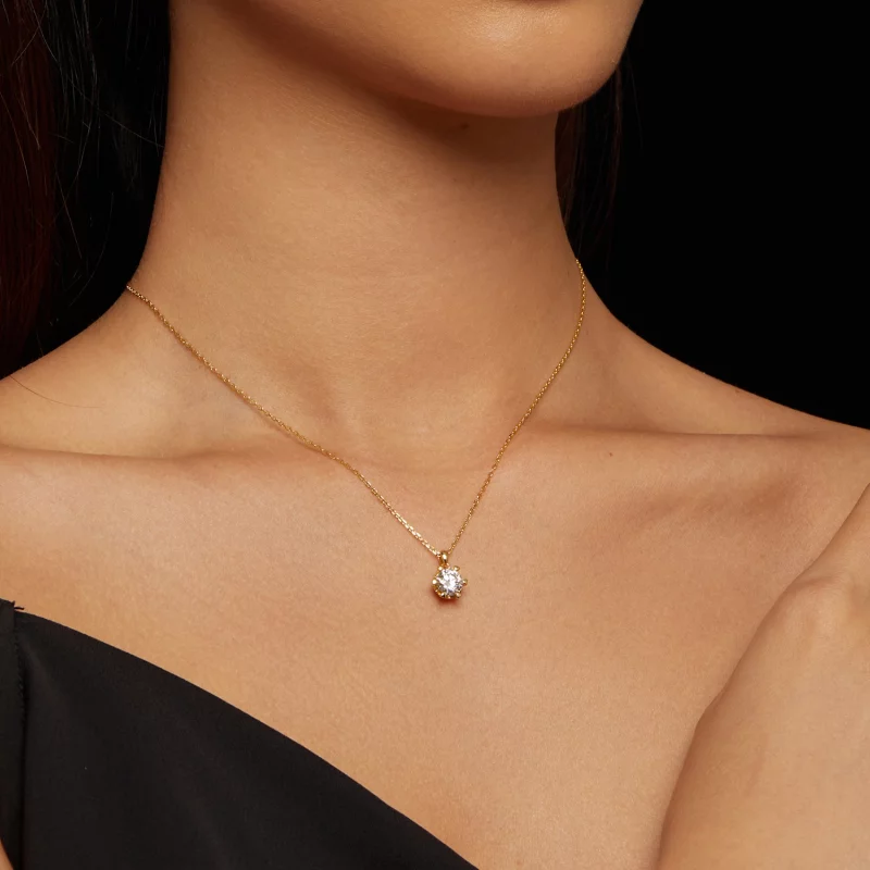 (image pour) Collier de style Pandora avec luxueux moissanite - MSN006-B - Afficher 6